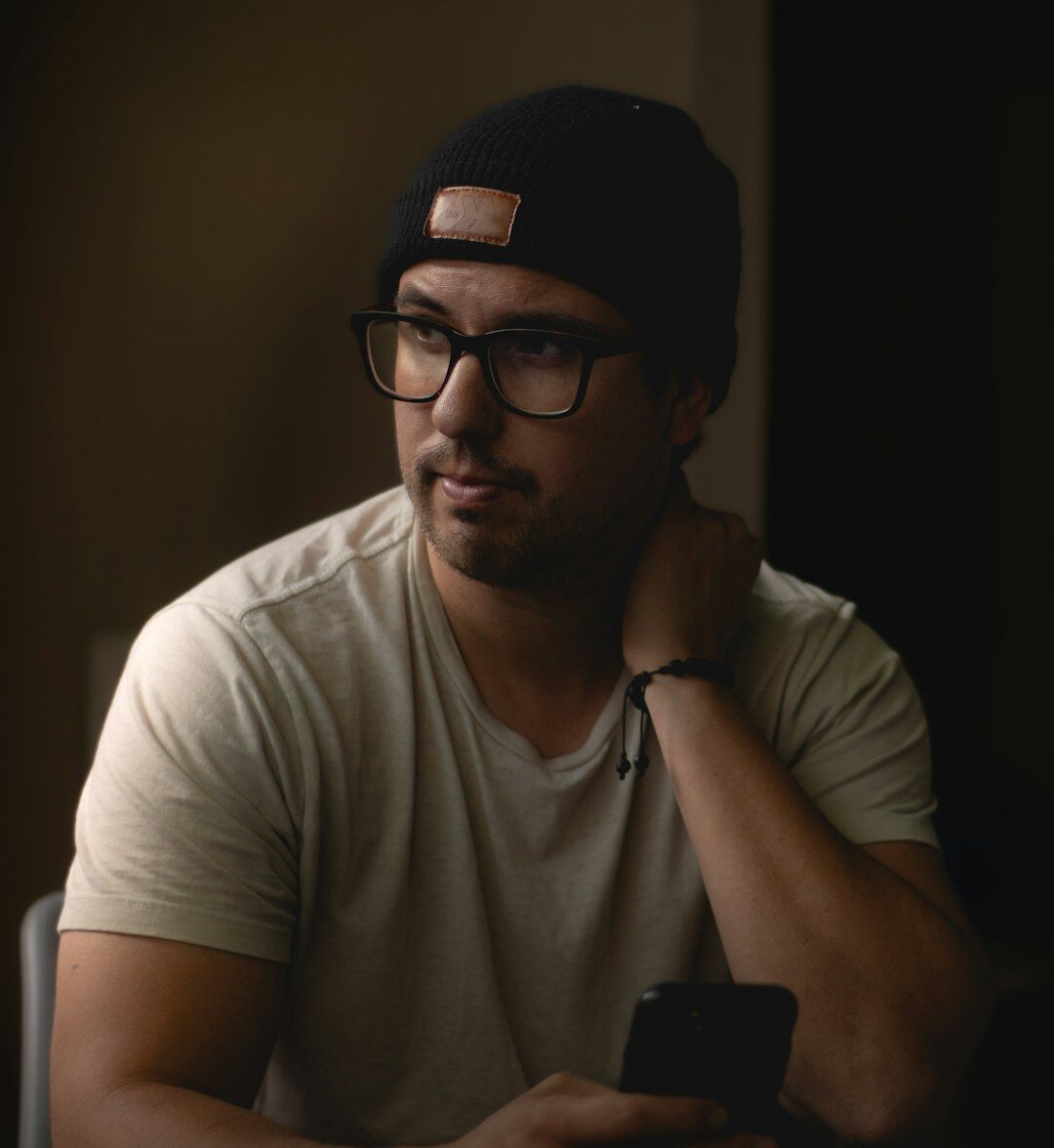 Portrait of a young man in his 20s, press support specialist